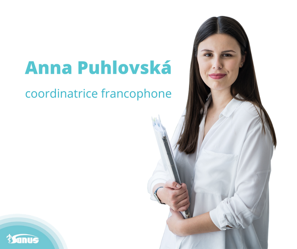 NOUVELLE COORDINATRICE FRANCOPHONE  A LA CLINIQUE SANUS : Mme Anna Puhlovská.  